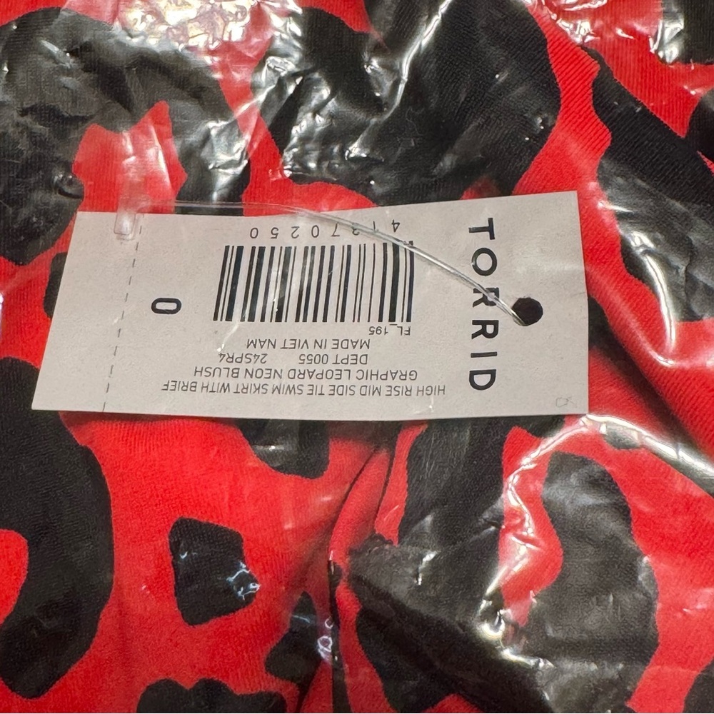 Torrid SZ 0X Swim Skirt Neon Leopard - Picture 5 of 6